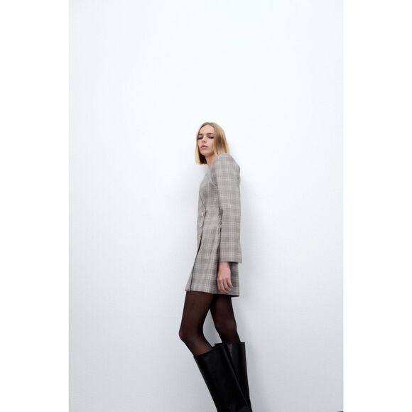 ✨ZARA PLAID BLAZER DRESS✨ - Picture 3 of 12